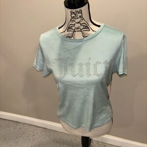 Juicy Couture Morning Glass Velour Sleepwear Top with Juicy Logo Size Large, NWT
